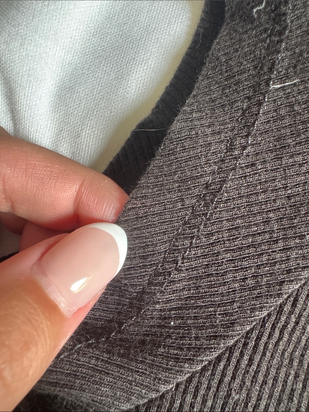 GARAGE Ribbed Cap Sleeve Henley - Picture 5 of 5